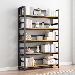 书架储落地ZQY物架简收货架儿易童家用多层书柜铁艺一体靠纳墙置