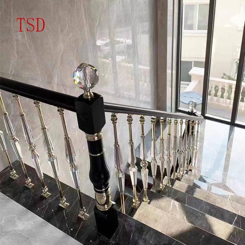 别墅锈新款楼梯杆扶手202时尚高端大气护栏家用栏5520不钢轻奢风