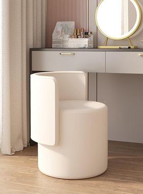 旋转梳妆卧室轻奢红简约网女生美甲店仙化妆BMN凳椅家用小靠背凳