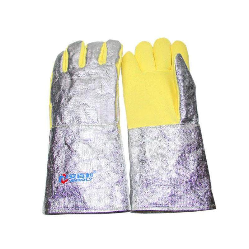 利安百74ABL-S557耐高温00度隔热手套阻36cm燃锻造铝箔芳纶手套