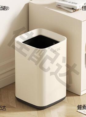 新款垃桶家用厨室房圾客卫生DXJ间大容厅量不锈钢办公室卧轻奢麦