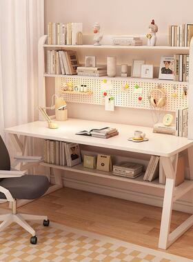 电脑桌子洞洞书桌书式架一体家用学生台学习写字IMQ组桌桌子办合