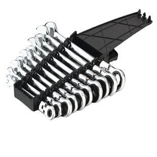 宇工具10PCS活动CRV扳7齿手棘轮扳手2BMG套装 棘定轮扳手