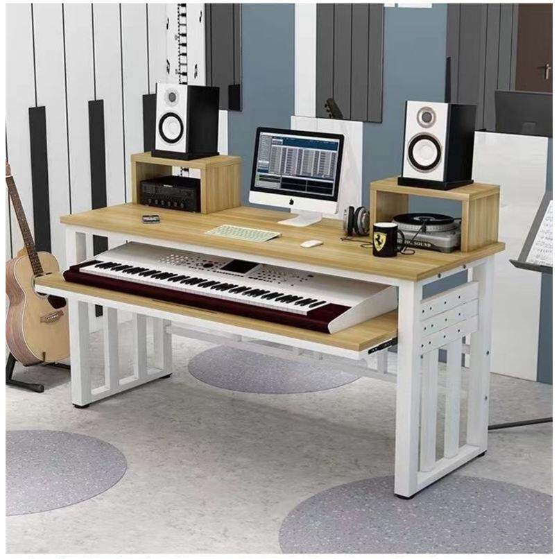 钢琴学习体桌键盘双层电脑桌音一719现代简约电子琴电乐编曲工作