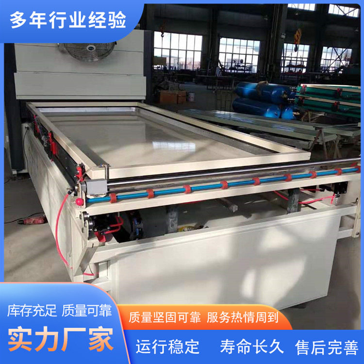 底上加热大负压橱柜门真空覆膜机 各种形状边缘实木板吸塑贴皮机