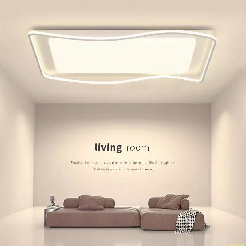 中山灯具2023客厅吸顶灯led现代简约全光谱护眼卧室主灯极简智能