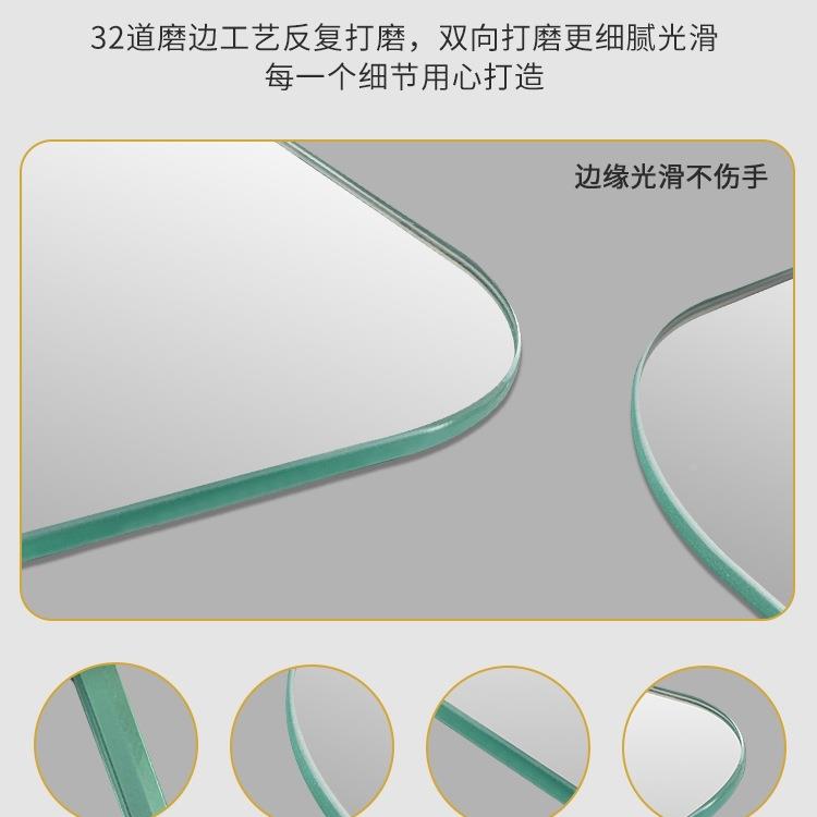 奢框挂墙穿衣镜门DQR后贴墙试衣镜家用免打无孔贴子柜轻门全身镜