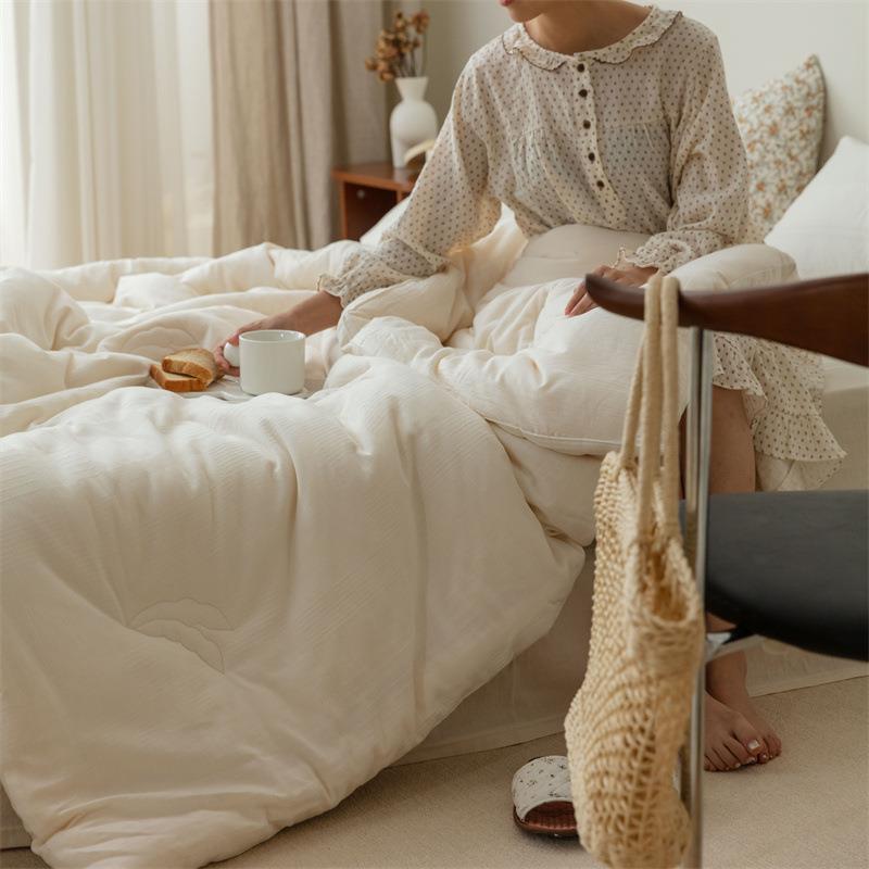 婴儿级A类全棉冬不染棉360提花豆纤维原被芯春秋被被夏被宿舍被大