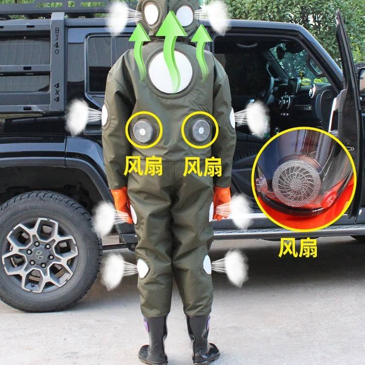 厂家直销马蜂服 新款便携全封闭散热连体服防蛰透气全套防护服