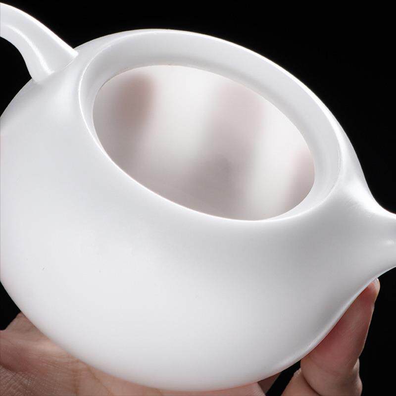 高档冰种白壶瓷素499烧小茶壶西壶凤鸣壶壶家用泡茶单施陶瓷手工