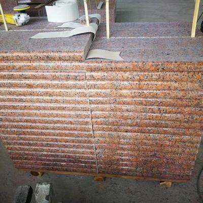 矿厂直发枫叶光面花岗烧岩市政广工红程火56面荔枝面场地铺砖