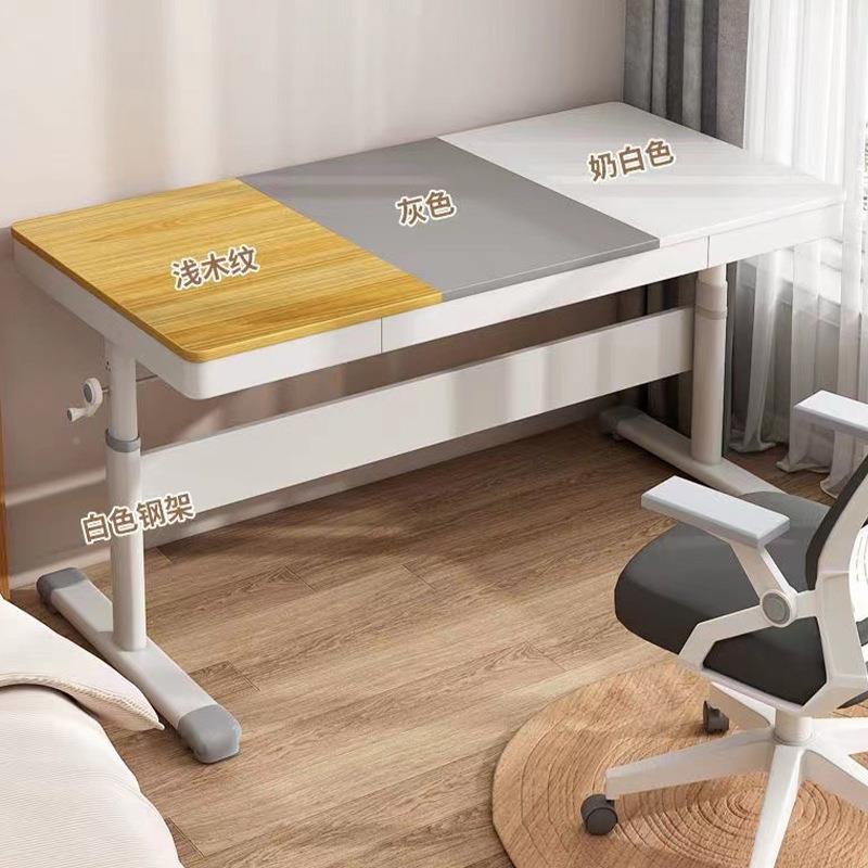 带抽138屉升降桌手摇办公桌家用书桌电脑卧室学生学习写桌桌字子