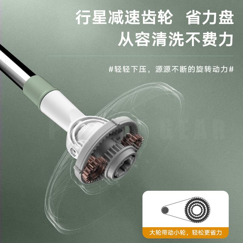 新旋转拖把家用酒店手洗拖布地拖拖把一免拖净省款旋力转880式墩