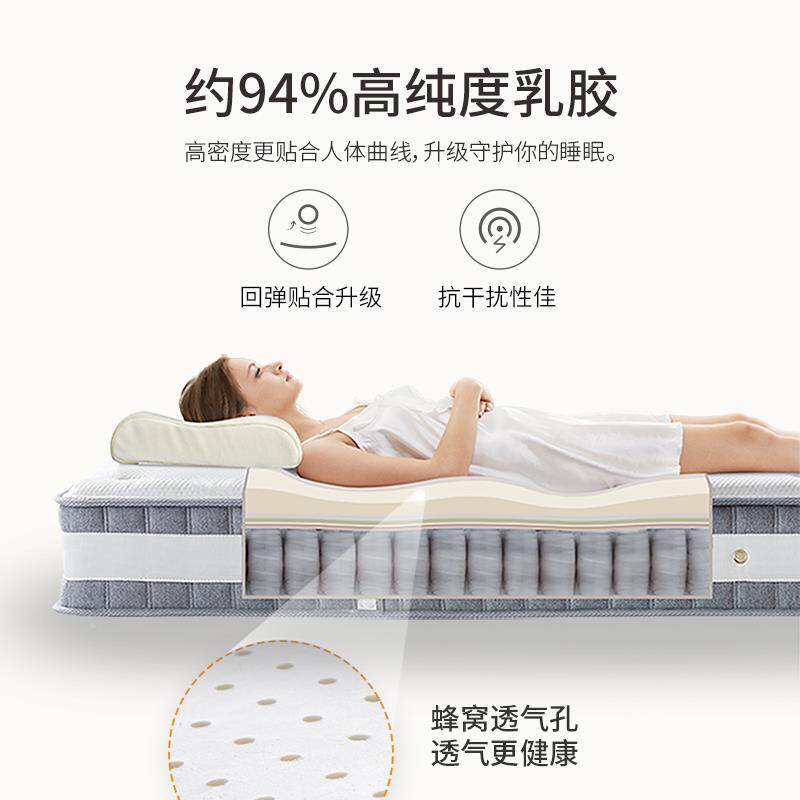 梦缘床希软零压乳胶703垫酒店家用专用垫1.m1.58m榻榻米床垫厂家