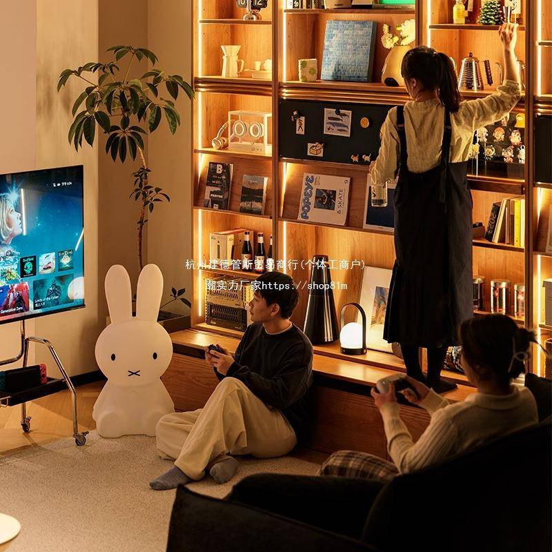 星木诺/青峰组合柜实木卡座柜书一体整墙无品牌/樱桃木家具/展储