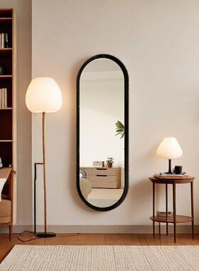 中古免打孔全新身镜镜中式网红IOK异形镜壁挂墙上衣镜家用试穿衣