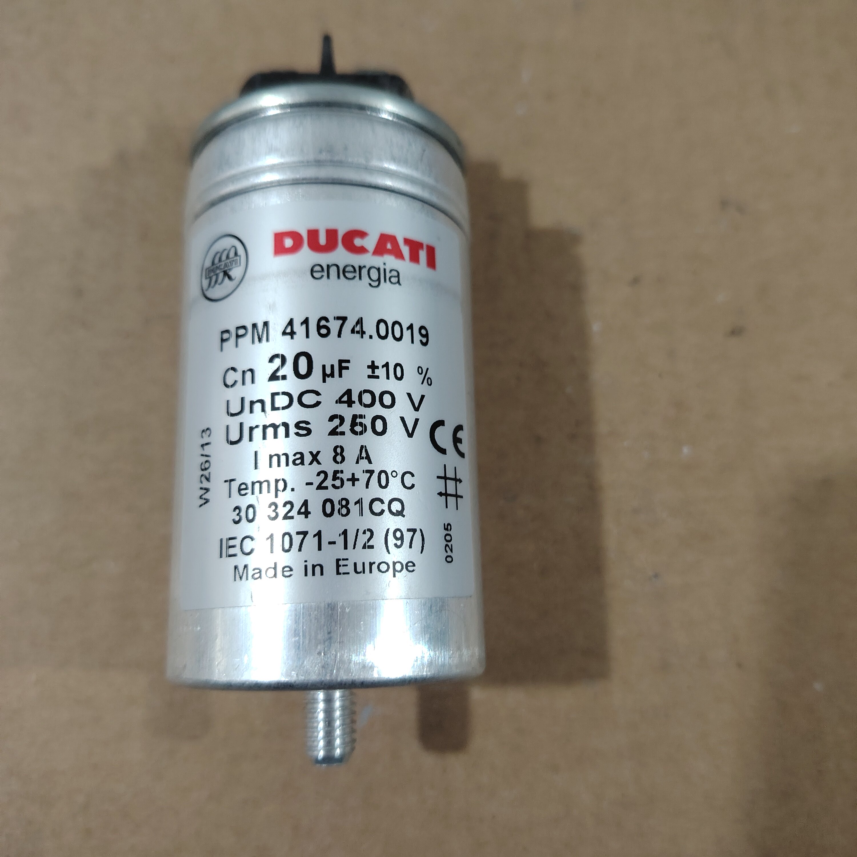 PPM 41674.0019拆机DUCATI电容器400V 250V20uF