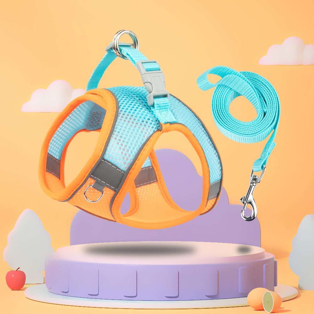 猫咪胸背带宠物用品猫绳牵引绳背心式狗狗链批发牵引带牵狗绳狗绳