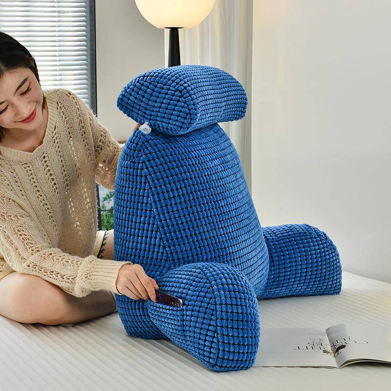 儿沙童阅背读靠包枕床头软大靠垫看BSB书床上靠背枕头飘窗发护腰