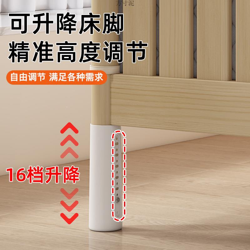 婴拼接床加PXT护栏可降带床围加宽大床升边实木宝宝单人高床儿儿