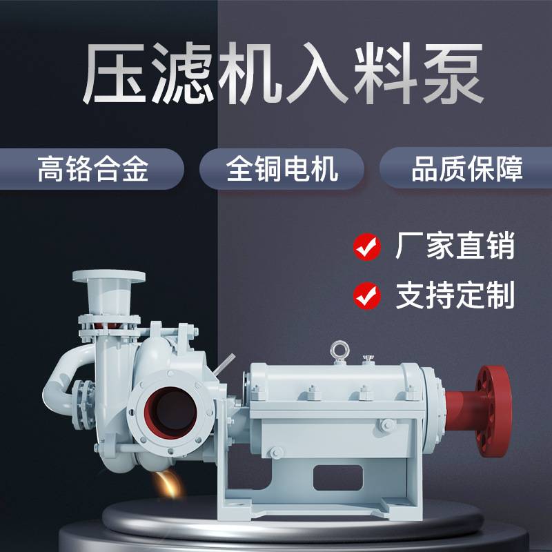 ZJW板框压滤机专用入料泵SYA高压泥浆泵大型洗煤污泥泵压榨进料泵