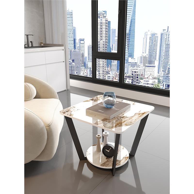 边轻奢边几柜客厅沙发岩小茶几约简现代床头方形角几边桌LDZ阳板