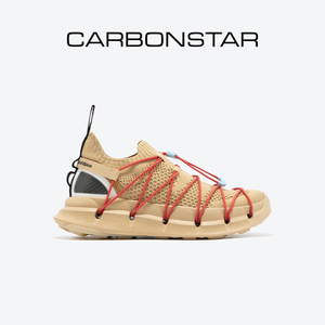 CARBONSTAR碳星跑步鞋女缓震时尚运动男轻便透气飞织网面鞋 Skin