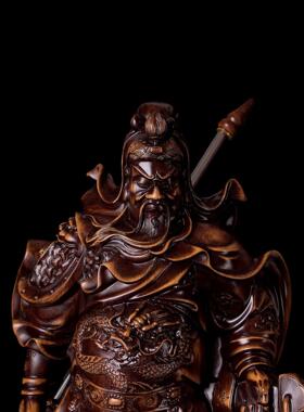 工艺品关公神像武财神树脂手工摆件开业客厅创意家居装饰品