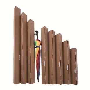 三角形纸箱长条快递打包盒长柄物包装盒牛皮纸盒三角收纳瓦楞纸