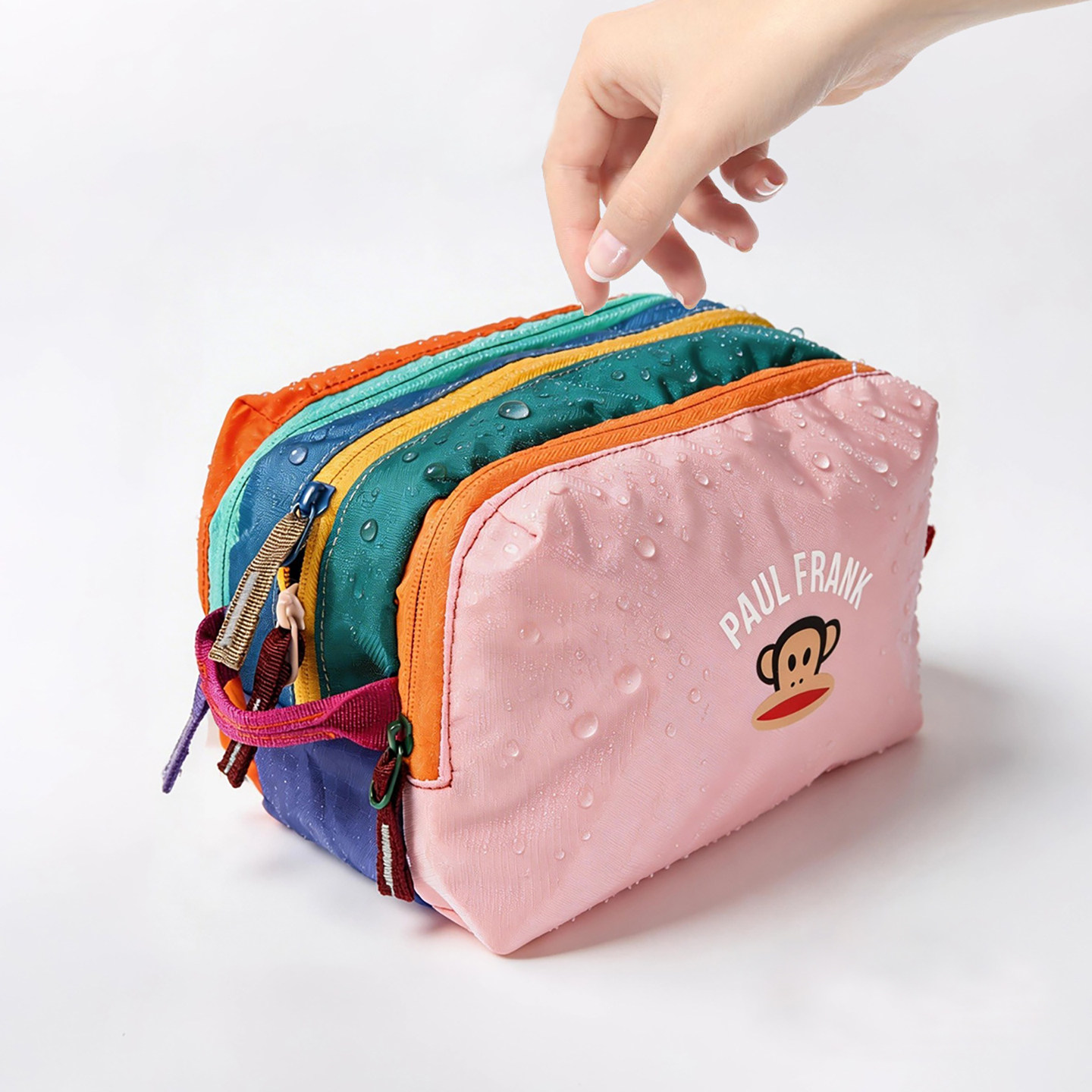 大嘴猴Paul Frank多巴胺防水出差旅行洗漱包男女士单肩斜挎化妆包
