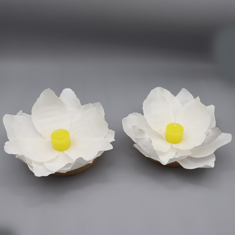 速发环保荷花灯纸荷花灯传统花水灯节日公园景区活动许愿祈福河灯