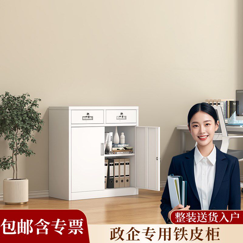 速发办证文件柜资璃档案柜财务凭公柜抽屉柜玻料书柜带锁储物柜