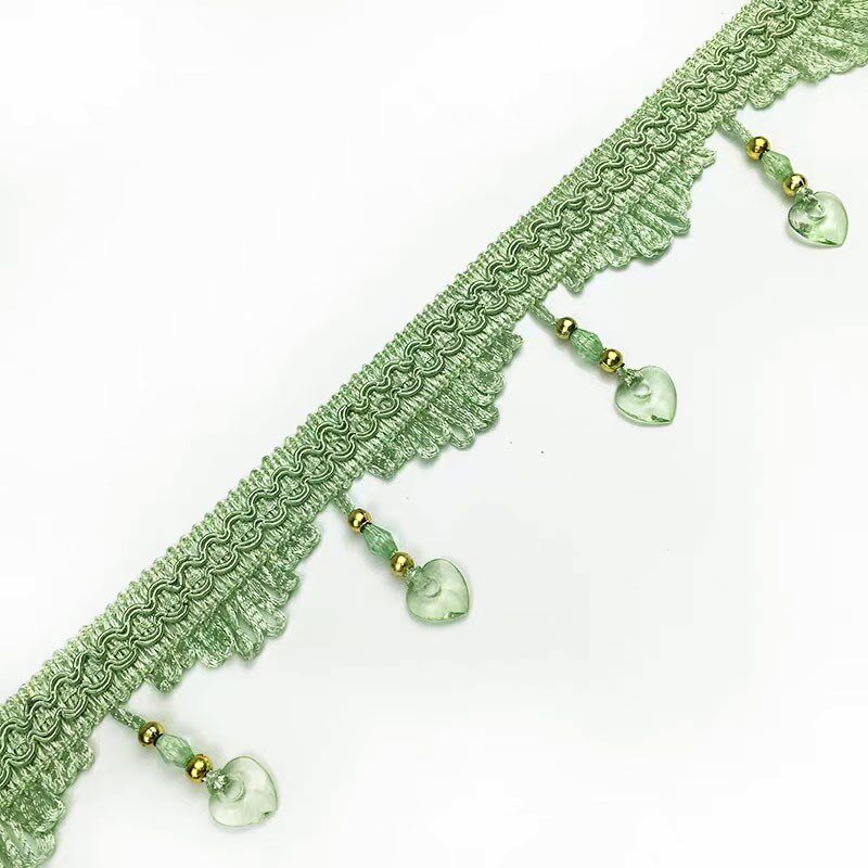 速发田园风格纱纱成品绿色柳叶窗帘客厅卧台室落地窗全遮光