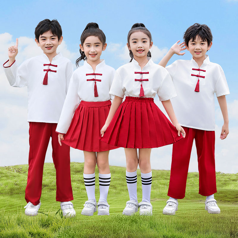 速发中动风儿童演出服装大合唱运国会朗诵运动会比赛六一活动班服