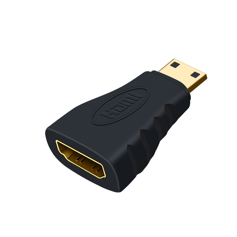 速发 hdmi公转换标准hdmi母2.0迷你高清线hdmi大转小接头相机4k60