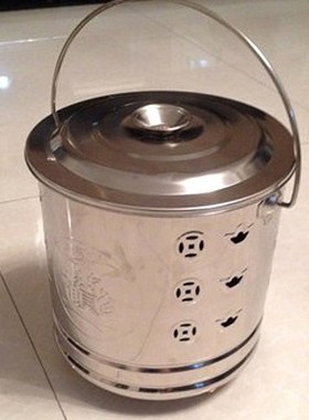 速发佛具 烧宝桶宝不锈钢烧纸桶化金桶元宝炉桶烧经桶 焚 桶 聚化