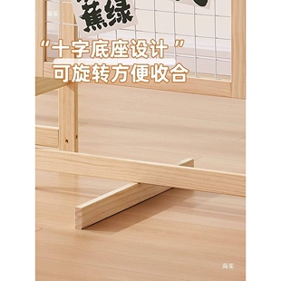 实木网格麻绳铁网挂架作品展示架幼儿园活动架照片书画展架饰品架