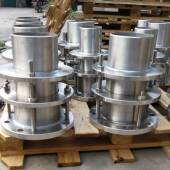 c2f可拆卸松套伸缩节 304伸缩器防拉脱 dn700双法兰限位伸缩接头