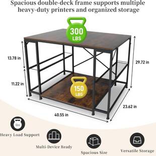 亚马逊打印机耗材架桌面收纳架加厚办公桌面置物架3d打印机耗材架