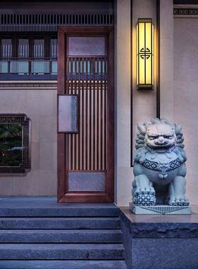 新所中式户外门壁灯仿HK-BD900云石别墅会酒店过道庭大灯室外防院