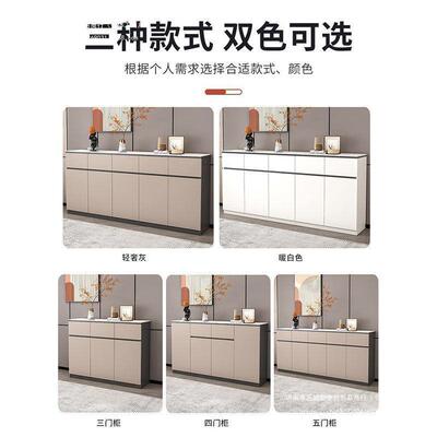 实木备餐柜家靠墙XNX细厅长客岩板餐厅置物柜边大容量餐边柜用靠
