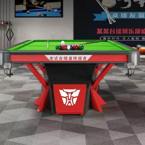 台球桌毒牙钢架中式黑八钢库青石板桌球台球房俱乐部比赛厂家