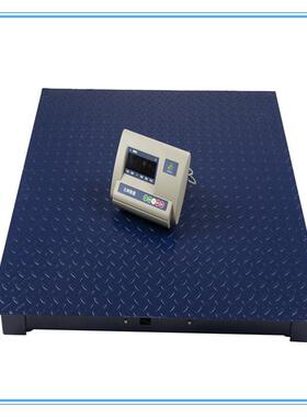 供应地磅秤2000kg电子平台秤1.5*1.5米花纹防滑面板scs-2T地磅