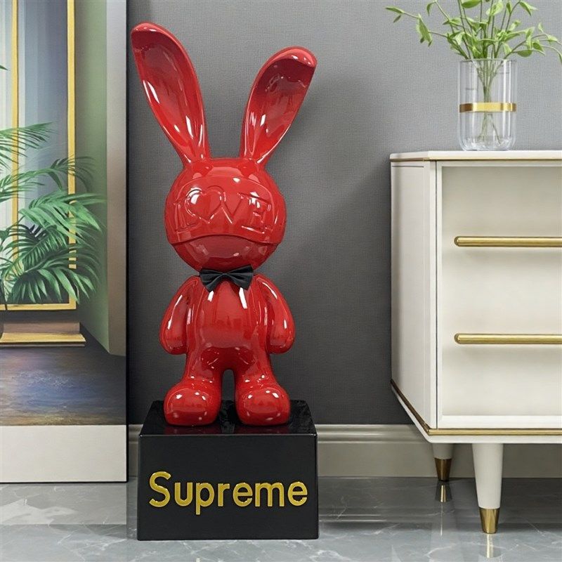 网红轻奢兔子存钱罐摆设客厅玄关电视柜旁落地大摆件X家居软装饰,家居饰品,落地摆件,淘宝优惠券,粉丝福利购,淘宝优惠卷