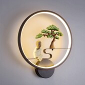 古风禅意壁灯中式 客厅o电视背景墙别墅室内楼梯专用民宿卧室床头