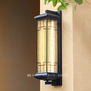 太阳能户a外壁灯防水庭院灯室外墙别墅大门口柱子新中式覆古露台