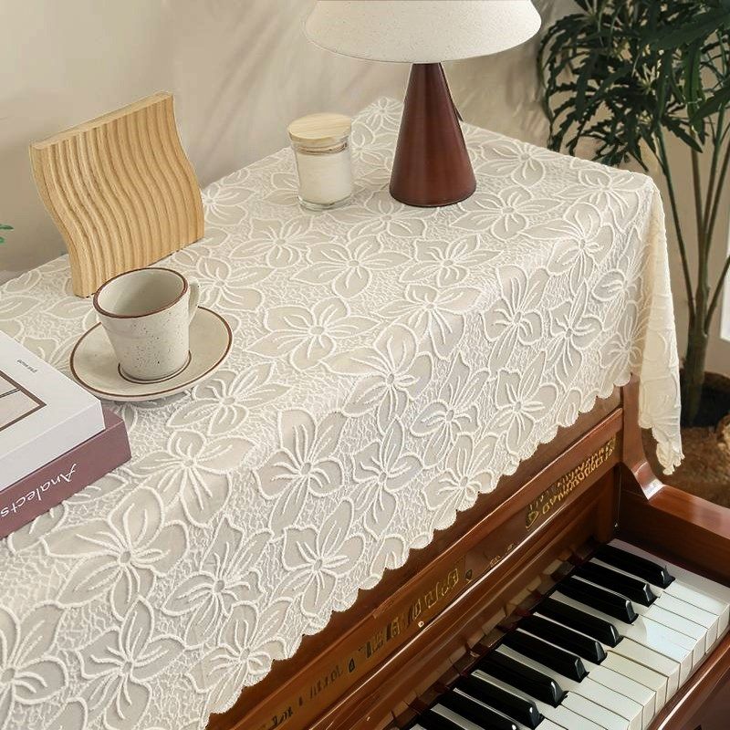 法式蕾丝立式钢琴盖布防尘罩高级感盖巾琴K披盖垫电钢琴电子琴罩,居家布艺,钢琴罩,淘宝优惠券,粉丝福利购,淘宝优惠卷