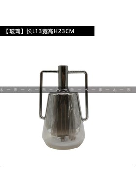 现代轻奢样板间餐厅橱窗组合摆件售楼处酒N柜玻璃壶搭配软装饰品