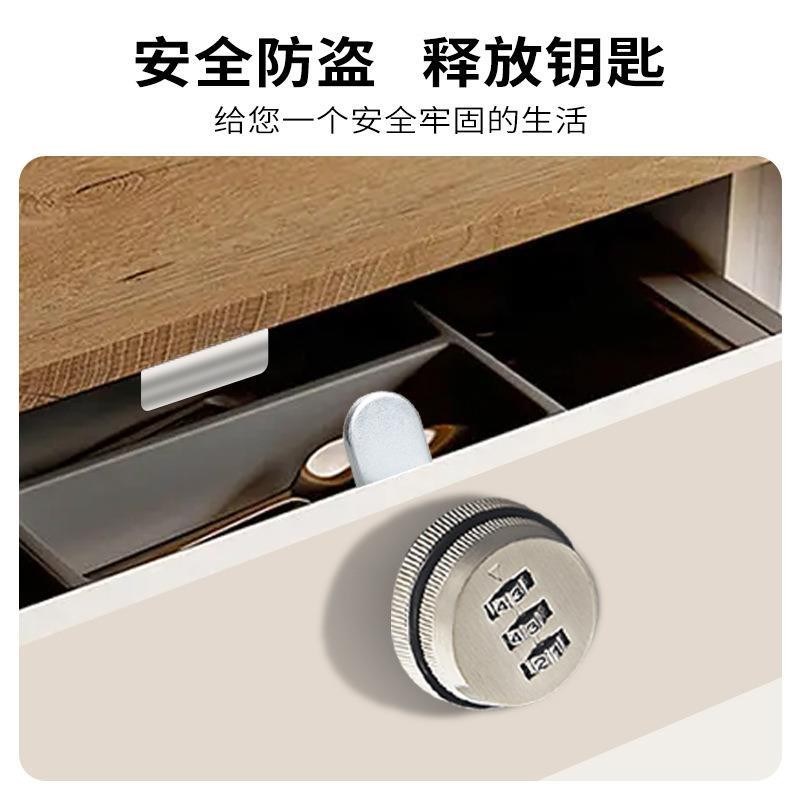 单双门抽屉密码锁文件更衣柜子电箱信箱锌合金转舌U锁具机械数字