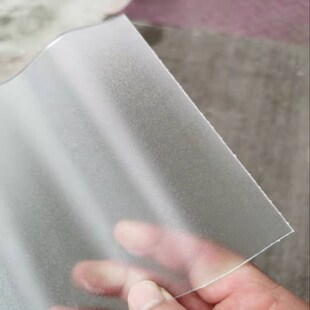 2021加厚2mm半透明磨t砂PC波浪瓦塑料波纹板室内隔断和屋顶采光瓦